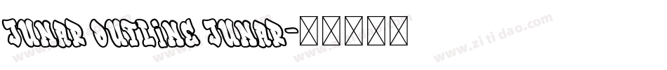 JUNAR OUTLINE JUNAR字体转换